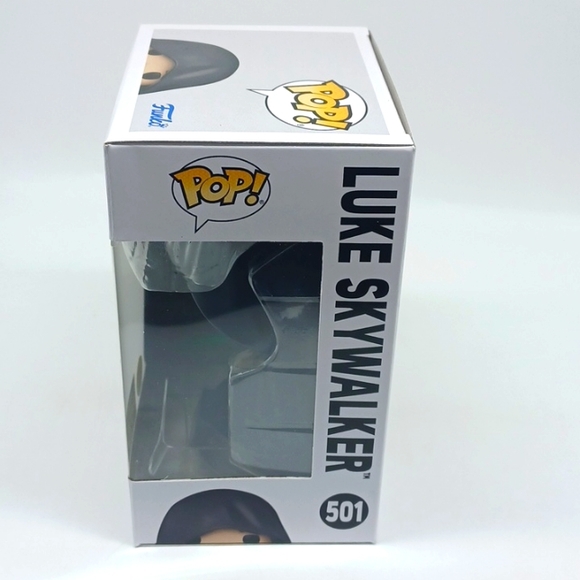 Funko Pop! Star Wars: The Mandalorian Luke Skywalker GITD #501 NIB - Picture 8 of 9